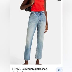 Frame Jeans Le Slouch Newell by Frame. Trendy jeans in a straight leg  size 27